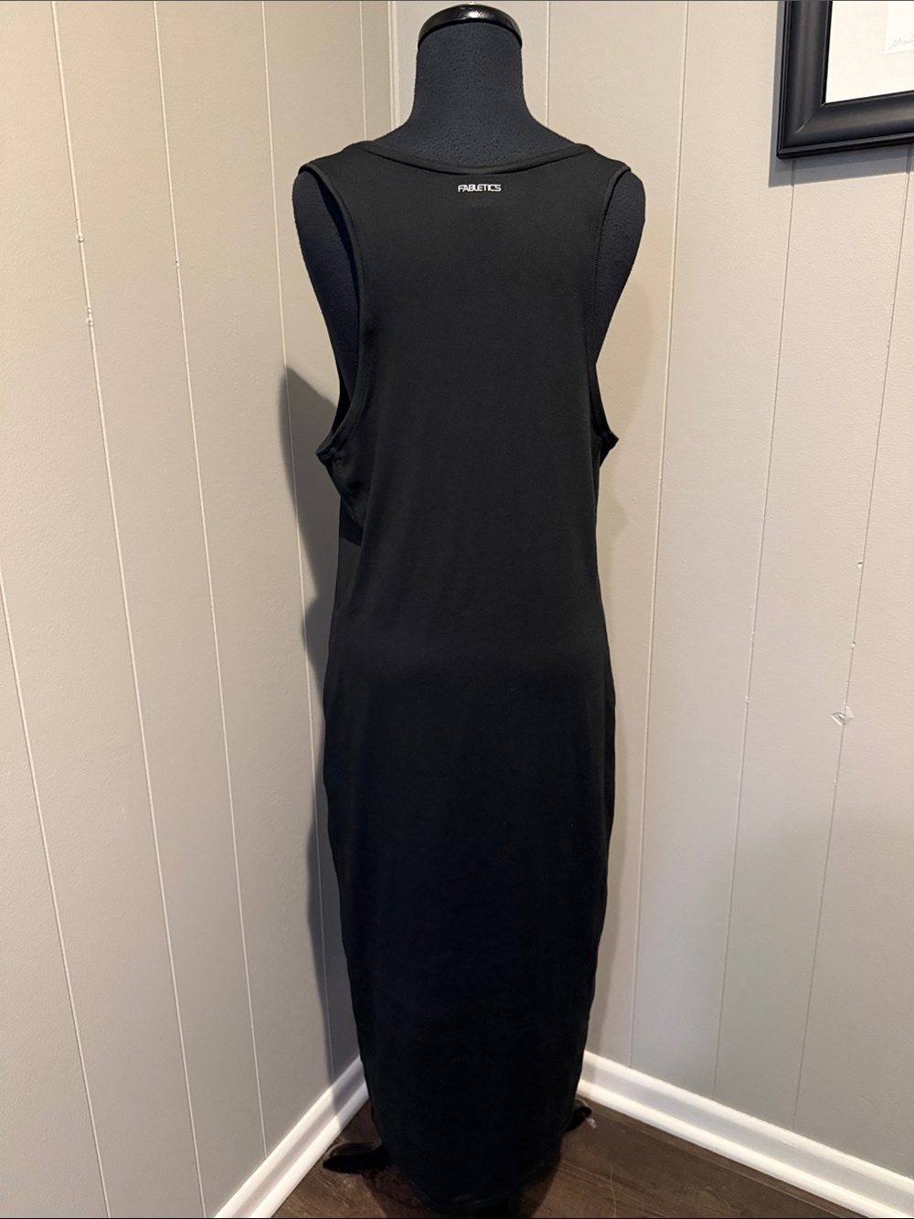 Fabletics Women’s Large Black Scoop-Neck Sleeveless Tank Maxi Dress - Picture 3 of 6
